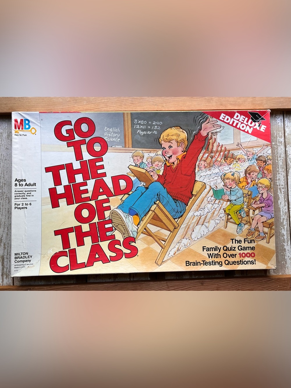 1986 Go to the Head of the Class Deluxe EditionVintage Board Game Milton Bradley
